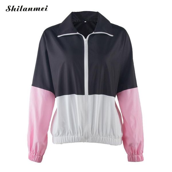 women's jackets 2021 trendy women basic jacket patchwork zipper hooded casual coats autumn thin skinsuit windbreaker chaqueta mujer, Black;brown
women's jackets 2021 trendy women basic jacket patchwork zipper hooded casual coats autumn thin skinsuit windbreaker chaqueta mujer, Black;brown