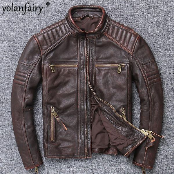 men's leather & faux men jackets real cow coat for 2021 spring fashion short slim casual street style plus size x-1911, Black
men's leather & faux men jackets real cow coat for 2021 spring fashion short slim casual street style plus size x-1911, Black