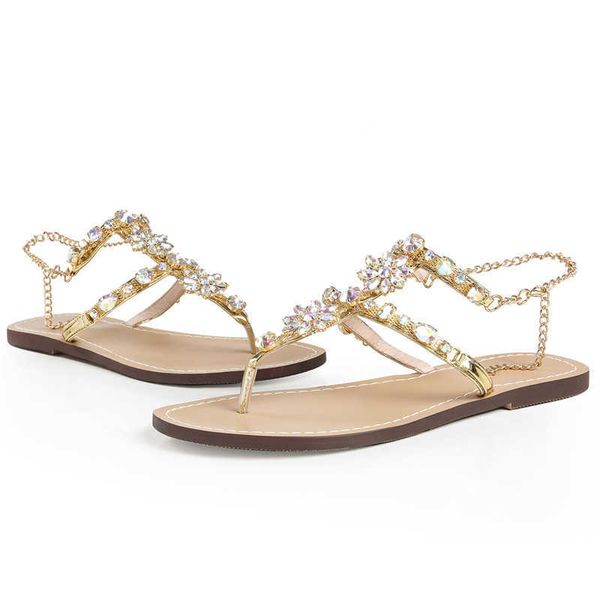 Bling Woman Sandals Women Shoes Rhinestones Chains Thong Gladiator Flat Sandals Crystal Chaussure Plus Size 46 Tenis Feminino, Black
Bling Woman Sandals Women Shoes Rhinestones Chains Thong Gladiator Flat Sandals Crystal Chaussure Plus Size 46 Tenis Feminino, Black