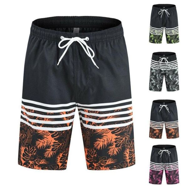 men's shorts summer mens beach holiday hawaii print drawstring swim watersports pants men casual, White;black
men's shorts summer mens beach holiday hawaii print drawstring swim watersports pants men casual, White;black