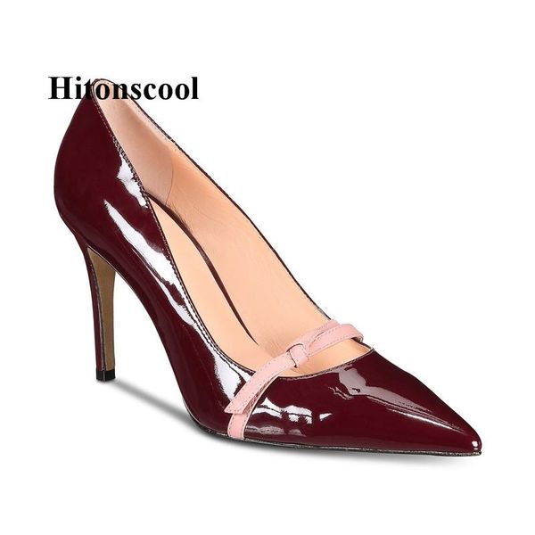 women spring 2021 patent leather pumps stiletto high heels shoes designers wine red pointed toe dress woman black
women spring 2021 patent leather pumps stiletto high heels shoes designers wine red pointed toe dress woman black