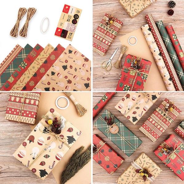 gift wrap 6pcs 50*76cm christmas party wrapping paper holiday xmas decor 6 different colors greeting cards & supply
gift wrap 6pcs 50*76cm christmas party wrapping paper holiday xmas decor 6 different colors greeting cards & supply
