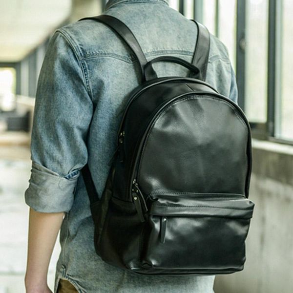backpack leather men's business casual travel female college and middle school student bag computer
backpack leather men's business casual travel female college and middle school student bag computer
