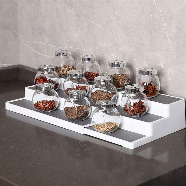 kitchen storage & organization 3-tier spice rack non-skid cabinet counterorganizer shelf seasoning bottle jar stand
kitchen storage & organization 3-tier spice rack non-skid cabinet counterorganizer shelf seasoning bottle jar stand