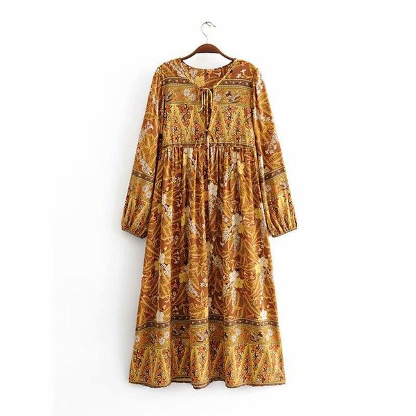 casual dresses yellow floral print autumn long sleeve tunic dress women boho bohemian rayon gypsy loose vestidos beach party wear, Black;gray
casual dresses yellow floral print autumn long sleeve tunic dress women boho bohemian rayon gypsy loose vestidos beach party wear, Black;gray