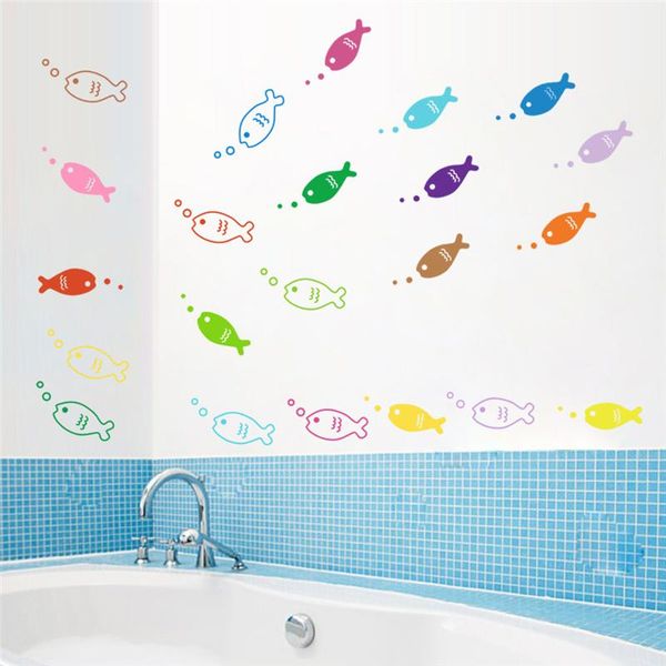 wall stickers colourful fishes with bubbles for bathroom home decoration diy cartoon pvc mural art kids room bedroom decals
wall stickers colourful fishes with bubbles for bathroom home decoration diy cartoon pvc mural art kids room bedroom decals