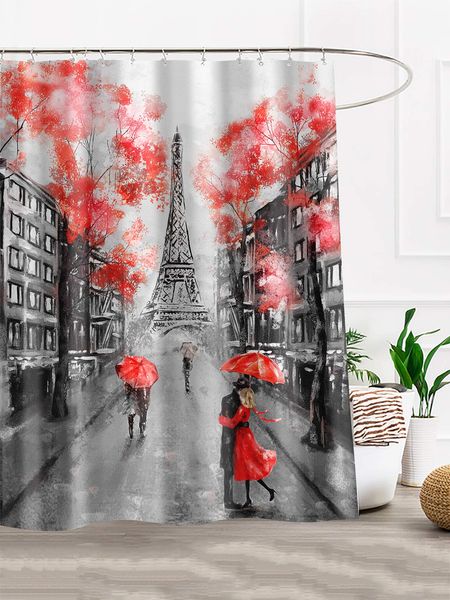 cyncelia oil painting paris shower curtain france eiffel tower couple under an umbrella black red european city landscape modern
cyncelia oil painting paris shower curtain france eiffel tower couple under an umbrella black red european city landscape modern