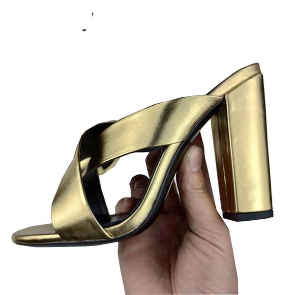 sandals woman female crossover chunky high-heeled women's casual shiny leather slippers summer runway dress shoes txk6, Black
sandals woman female crossover chunky high-heeled women's casual shiny leather slippers summer runway dress shoes txk6, Black