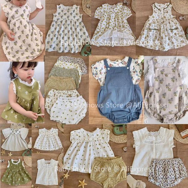 cute floral toddler girls dress summer lcc brand kid bloomers baby child shirts overalls sisters outwear clothes set, White
cute floral toddler girls dress summer lcc brand kid bloomers baby child shirts overalls sisters outwear clothes set, White