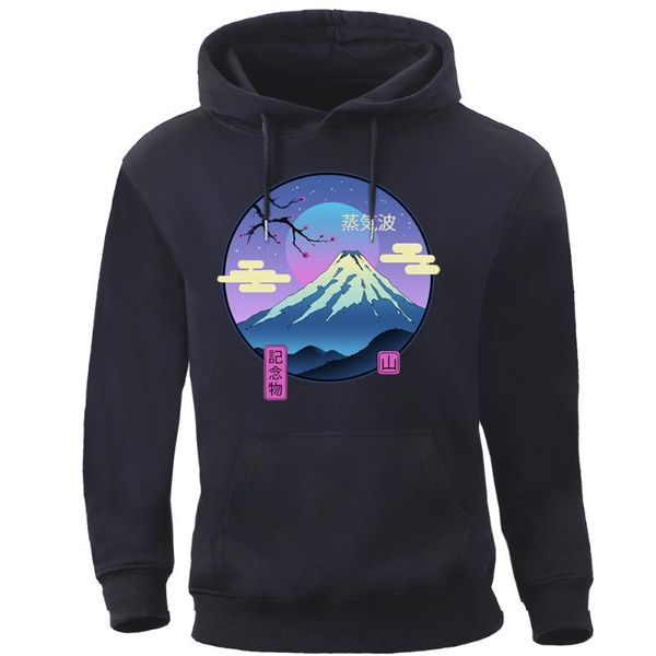 men's hoodies & sweatshirts vaporwave fuji mountain sweatshirt mens harajuku streetwear crewneck 2021 round collar pullovers men brand, Black
men's hoodies & sweatshirts vaporwave fuji mountain sweatshirt mens harajuku streetwear crewneck 2021 round collar pullovers men brand, Black
