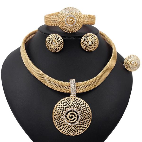 earrings & necklace yulaili est african jewelry sets party accessories for women bangle ring nigerian wedding jewelery set, Silver
earrings & necklace yulaili est african jewelry sets party accessories for women bangle ring nigerian wedding jewelery set, Silver