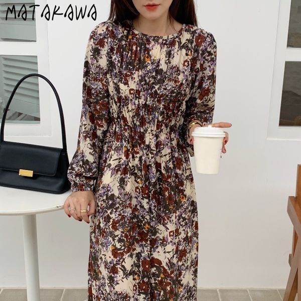 matakawa spring korean chic femme robe retro slim waist undefined vestidos long-sleeved chiffon floral dresses for women 210513, Black;gray
matakawa spring korean chic femme robe retro slim waist undefined vestidos long-sleeved chiffon floral dresses for women 210513, Black;gray