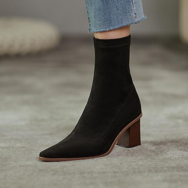 dress shoes high heels thin stretch boots autumn and winter thick heel ankle children socks a4cd flzo, Black
dress shoes high heels thin stretch boots autumn and winter thick heel ankle children socks a4cd flzo, Black