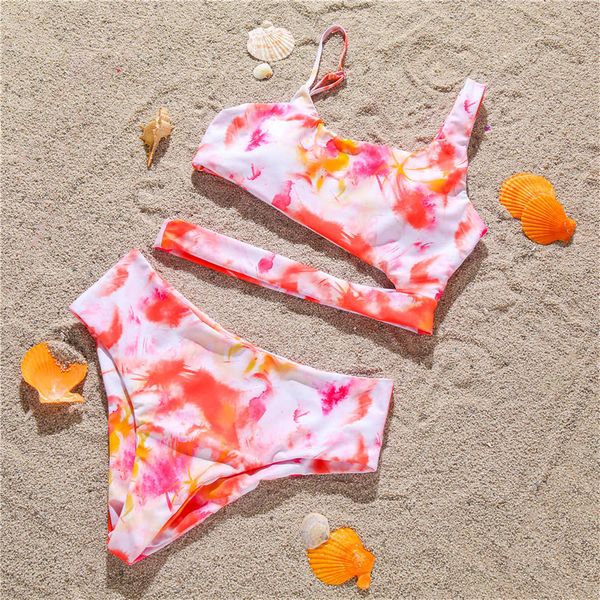 2021 tie dye mid waist bikini female swimsuit women swimwear two-pieces bikini set asymmetric bather bathing suit swim k2463
2021 tie dye mid waist bikini female swimsuit women swimwear two-pieces bikini set asymmetric bather bathing suit swim k2463