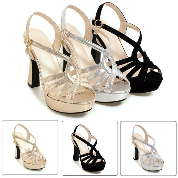 sandalia feminina shoes woman ladies peep toe buckle platform high heel party sandals zapatos de mujer buty damskie, Black
sandalia feminina shoes woman ladies peep toe buckle platform high heel party sandals zapatos de mujer buty damskie, Black