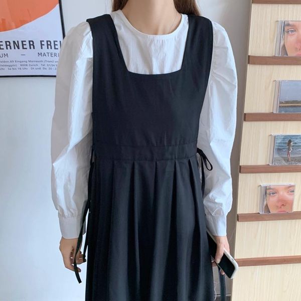 casual dresses preppy style long dress women summer autumn sleeveless kawaii sundress vestidos streetwear black khaki tank strap ladies, Black;gray
casual dresses preppy style long dress women summer autumn sleeveless kawaii sundress vestidos streetwear black khaki tank strap ladies, Black;gray