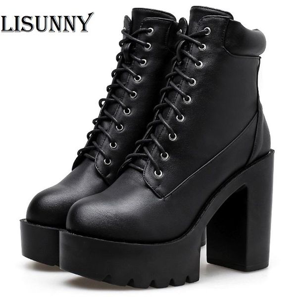 boots 2021 arrival black leather women in ankle lace up chunky platform heels ladies autumn shoes
boots 2021 arrival black leather women in ankle lace up chunky platform heels ladies autumn shoes
