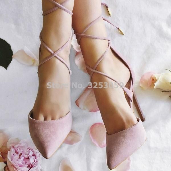 women exquisite pink suede pointed toe pumps stiletto heels cross strappy lace-up party shoes slim fit prom dropship dress, Black
women exquisite pink suede pointed toe pumps stiletto heels cross strappy lace-up party shoes slim fit prom dropship dress, Black