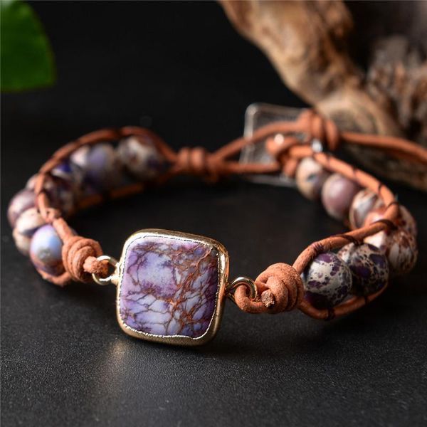 tennis 2021 boho bracelet vintage leather wrap natrual stone beads cuff christmas gift drop, Golden;silver
tennis 2021 boho bracelet vintage leather wrap natrual stone beads cuff christmas gift drop, Golden;silver