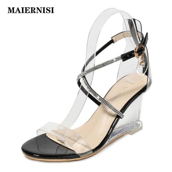 dress shoes maiernisi 2021 summer women pumps round head rhinestone wedge sandals roman strap fairy transparent high heels big size 41, Black
dress shoes maiernisi 2021 summer women pumps round head rhinestone wedge sandals roman strap fairy transparent high heels big size 41, Black