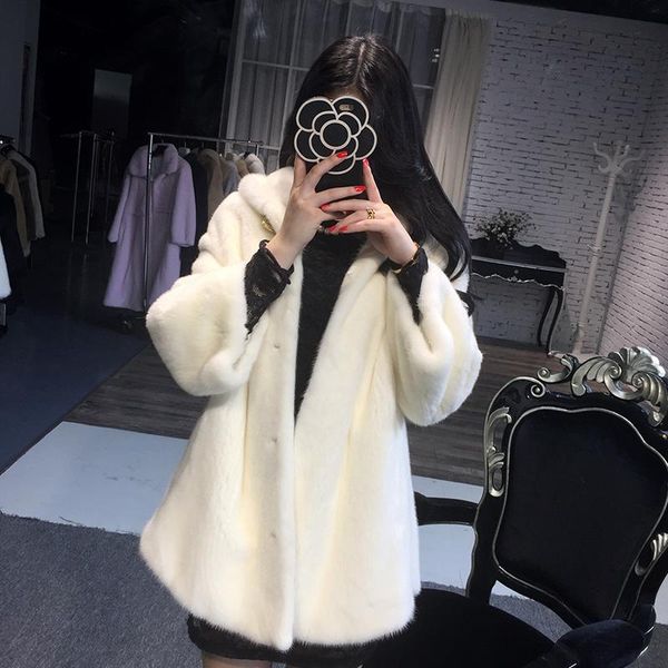women's fur & faux menina bonita 2021 natural mink coat winter jacket women real collar hooded warm fashion outerwear streetwear luxury, Black
women's fur & faux menina bonita 2021 natural mink coat winter jacket women real collar hooded warm fashion outerwear streetwear luxury, Black
