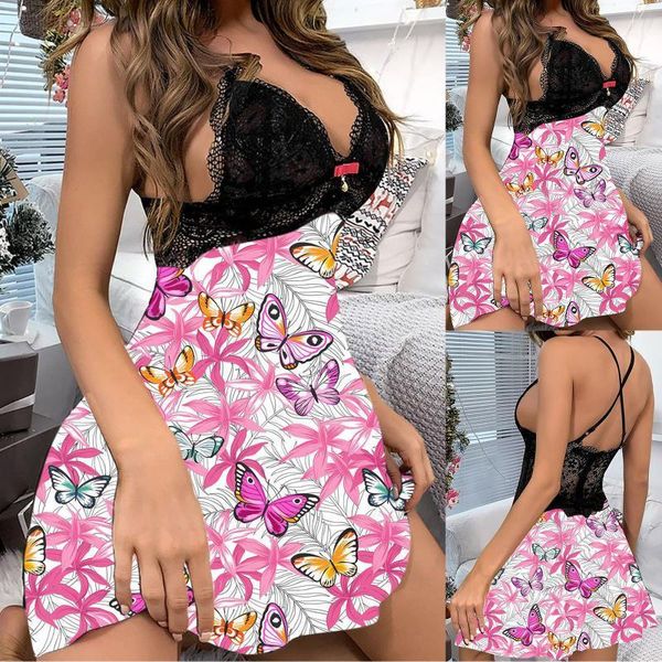 women's sleepwear valentine nightdress women butterfly printing sleepshirts lace open back skirt home female pajamas nightgown1, Black;red
women's sleepwear valentine nightdress women butterfly printing sleepshirts lace open back skirt home female pajamas nightgown1, Black;red