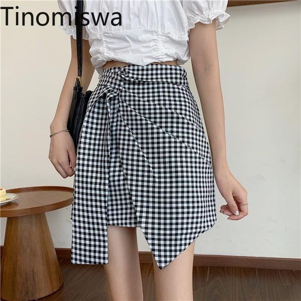 skirts tinomiswa a line plaid skirt women contrast color high waist summer irregular casual vintage faldas mujer, Black
skirts tinomiswa a line plaid skirt women contrast color high waist summer irregular casual vintage faldas mujer, Black