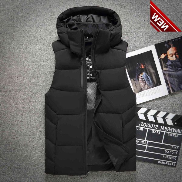 thickened warm waistcoat autumn and winter down jacket fashion mens 90%white duck, Black
thickened warm waistcoat autumn and winter down jacket fashion mens 90%white duck, Black