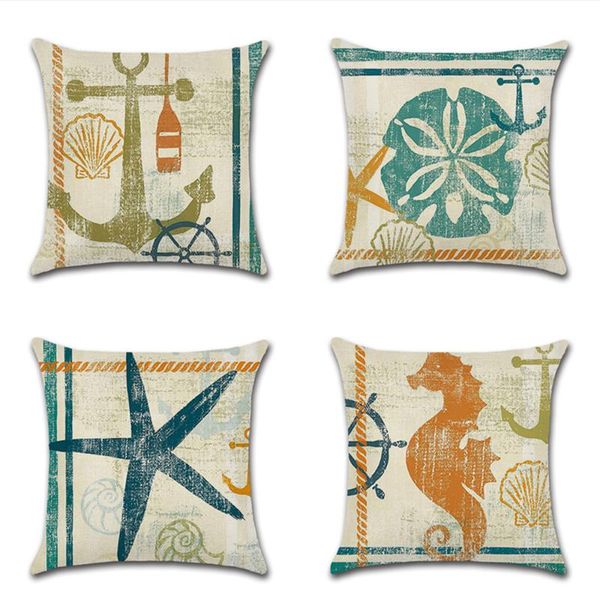 cushion/decorative pillow ocean retro style sea star anchor seahorse jellyfish pillowcase decorative home sofa cushion cover kids gift drop
cushion/decorative pillow ocean retro style sea star anchor seahorse jellyfish pillowcase decorative home sofa cushion cover kids gift drop