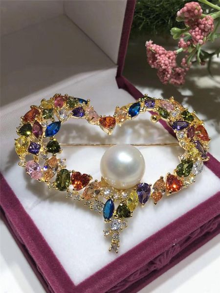 pins, brooches luxuriant austria multizircon inlay heart 10-11 fw white pearl brooch scarf clips breastpin, Gray
pins, brooches luxuriant austria multizircon inlay heart 10-11 fw white pearl brooch scarf clips breastpin, Gray