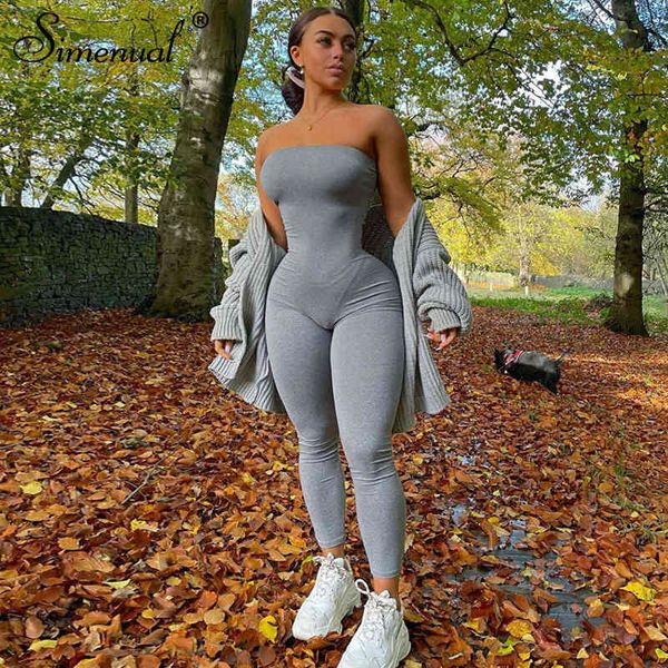 women's jumpsuits & rompers simenual wrap chest sporty bodycon women fashion one piece outfit strapless casual athleisure loungewear ov, Black;white 
women's jumpsuits & rompers simenual wrap chest sporty bodycon women fashion one piece outfit strapless casual athleisure loungewear ov, Black;white
