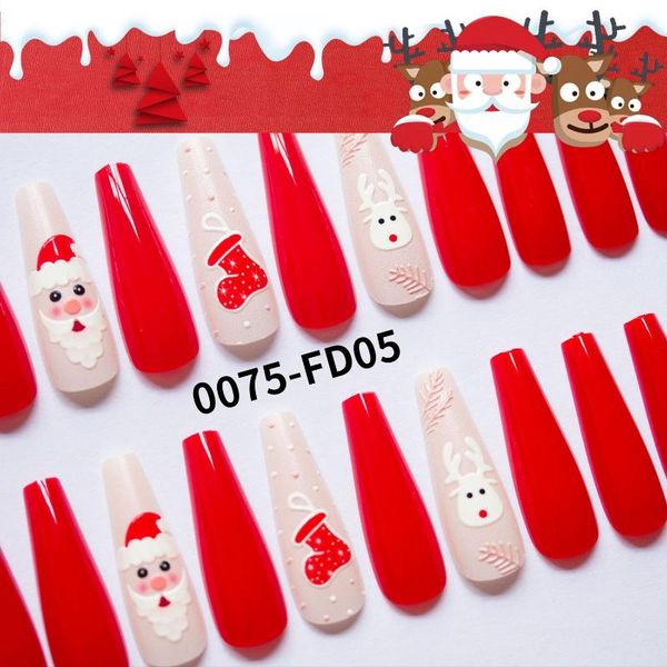 false nails detachable halloween christmas style ballerina wearable coffin fake full cover nail tips press on, Red;gold
false nails detachable halloween christmas style ballerina wearable coffin fake full cover nail tips press on, Red;gold