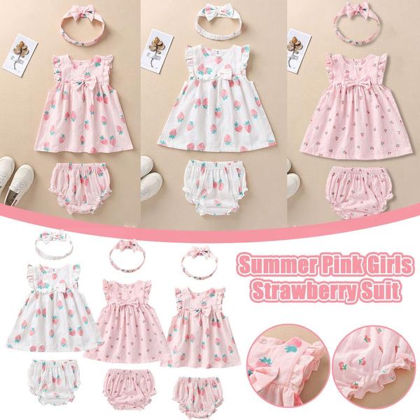 clothing sets baby toddler kids girls summer flowers print pattern outfit fashion casual cute bow headwear dress shorts three-piece, White
clothing sets baby toddler kids girls summer flowers print pattern outfit fashion casual cute bow headwear dress shorts three-piece, White