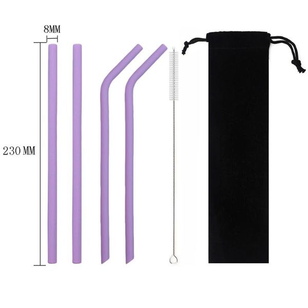 drinking straws 6pcs/set reusable wide 8mm with cleaning long flexible silicone bag and brush 20oz for bar
drinking straws 6pcs/set reusable wide 8mm with cleaning long flexible silicone bag and brush 20oz for bar