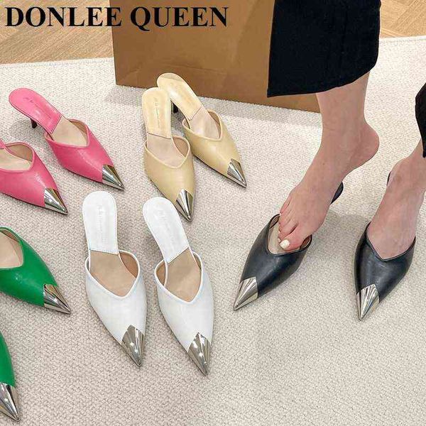 slippers high heels slippers fashion close toe mule shoes women slip on casual loafers brand metal toe slides spring flip flops mujer 220307, Black
slippers high heels slippers fashion close toe mule shoes women slip on casual loafers brand metal toe slides spring flip flops mujer 220307, Black