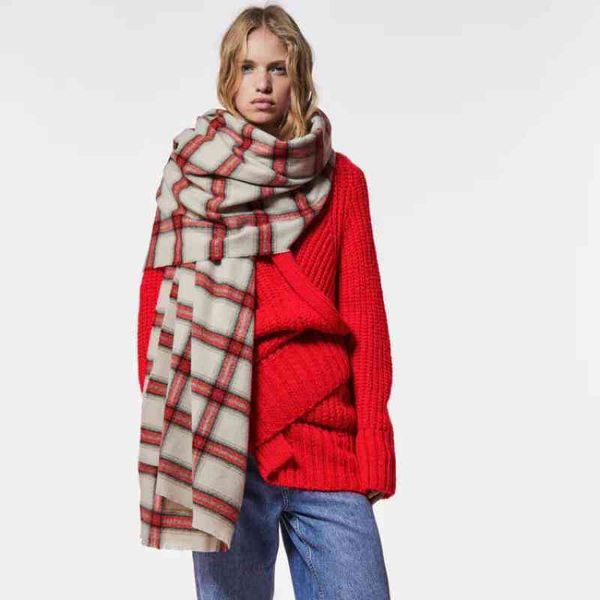 new luxury brand women red plaid scarf winter pashmina shawls cashmere thick wraps lady warm scarves hairy bufanda mujer, Blue;gray
new luxury brand women red plaid scarf winter pashmina shawls cashmere thick wraps lady warm scarves hairy bufanda mujer, Blue;gray