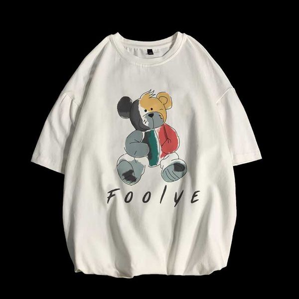 men's t-shirts zhuzunzhe 2021 solid color cartoon bear printed short-sleeved shirt casual fashion cotton t-shirt, White;black
men's t-shirts zhuzunzhe 2021 solid color cartoon bear printed short-sleeved shirt casual fashion cotton t-shirt, White;black