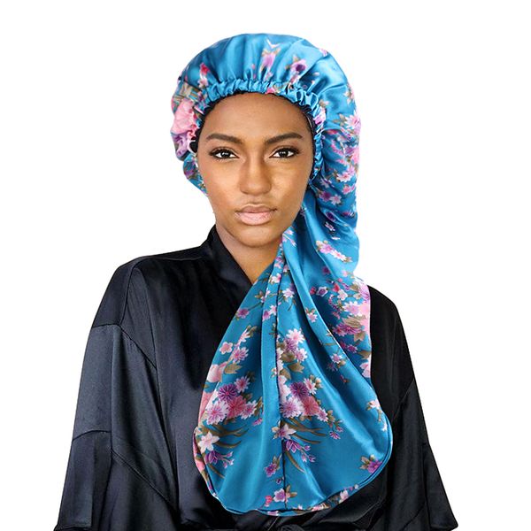 satin braid floral print double deck adjustable long bonnet with elastic buckle long hair care headcover hair accessories, Blue;gray
satin braid floral print double deck adjustable long bonnet with elastic buckle long hair care headcover hair accessories, Blue;gray