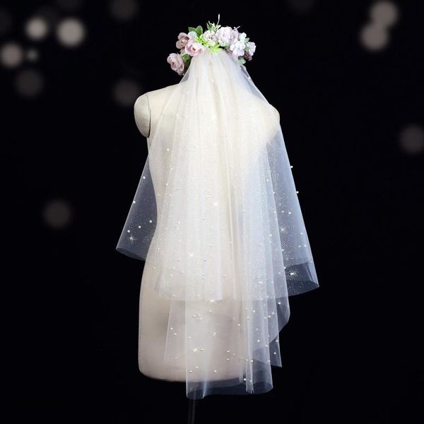 bridal veils handmade wedding veil with pearls one layer cathedral comb luxury tulle accessories, Black
bridal veils handmade wedding veil with pearls one layer cathedral comb luxury tulle accessories, Black