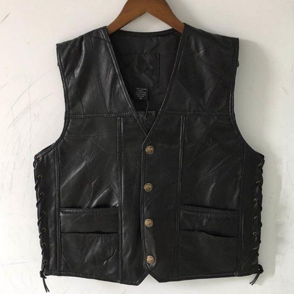 men's vests leather men fashion waistcoat jackets coats male sleeveless pu vest streetwear punk pocket button black brand, Black;white
men's vests leather men fashion waistcoat jackets coats male sleeveless pu vest streetwear punk pocket button black brand, Black;white