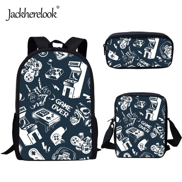 backpack jackherelook game pattern boys school bags 3pcs/set durable satchel for kids student large capacity bookbag/schoolbag
backpack jackherelook game pattern boys school bags 3pcs/set durable satchel for kids student large capacity bookbag/schoolbag