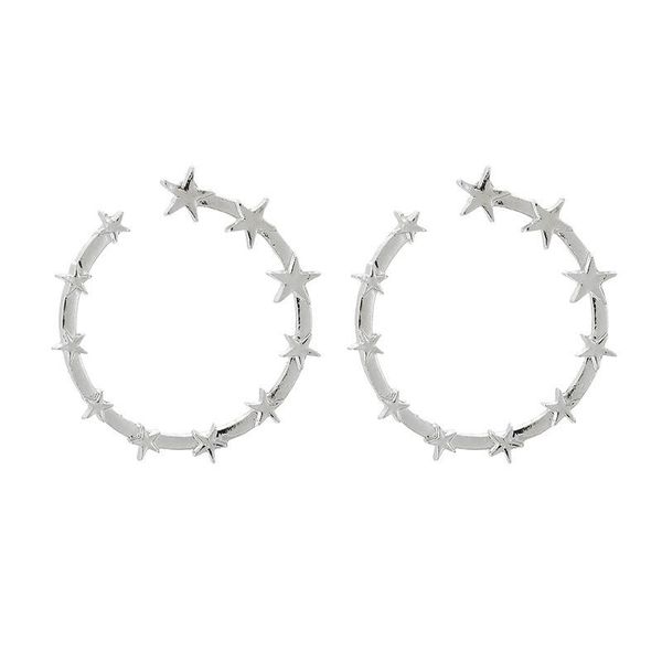hoop & huggie fashion stars opening earrings women big jewelry accessories gift endq, Golden;silver
hoop & huggie fashion stars opening earrings women big jewelry accessories gift endq, Golden;silver