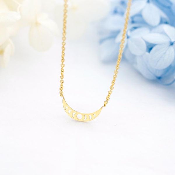 pendant necklaces simple crescent moon & sun for women stainless steel link chain jewelry bridesmaid gift collar mujer, Silver
pendant necklaces simple crescent moon & sun for women stainless steel link chain jewelry bridesmaid gift collar mujer, Silver