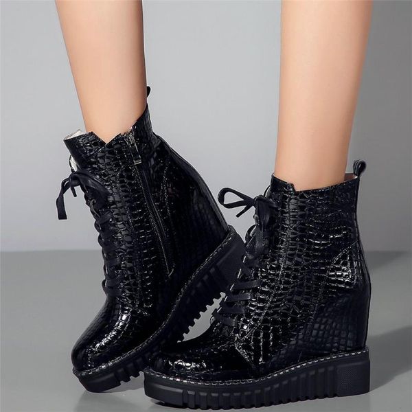 boots winter warm fashion sneakers women genuine leather wedges high heel riding female lace up platform oxfords casual shoes, Black
boots winter warm fashion sneakers women genuine leather wedges high heel riding female lace up platform oxfords casual shoes, Black