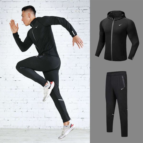 tracksuits autumn and spring long sleeve coat men's large size sports running fitness suit slim fit quick dry tight clothes batch, Gray
tracksuits autumn and spring long sleeve coat men's large size sports running fitness suit slim fit quick dry tight clothes batch, Gray