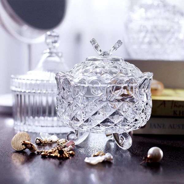 storage bottles & jars european crystal glass candy jar with lid household living room dried fruit snack jewelry
storage bottles & jars european crystal glass candy jar with lid household living room dried fruit snack jewelry