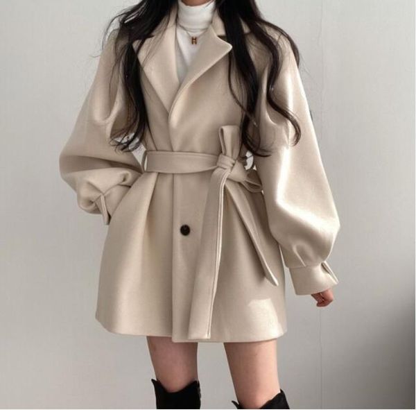 women's wool & blends 1pcs/lot women solid blend coat slim belt coats female warm plus v-neck office lady elegant button outwear, Black
women's wool & blends 1pcs/lot women solid blend coat slim belt coats female warm plus v-neck office lady elegant button outwear, Black