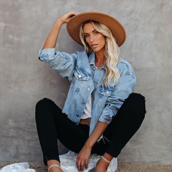 women's jackets spring autumn denim women casual jeans bomber jacket long sleeve coat plus size zjp0, Black;brown
women's jackets spring autumn denim women casual jeans bomber jacket long sleeve coat plus size zjp0, Black;brown