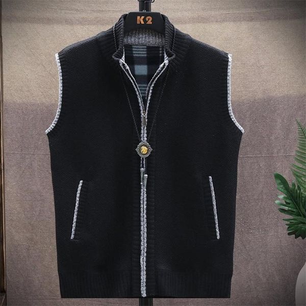 men's vests vest style business casual sleeveless knitted trend classics man, Black;white
men's vests vest style business casual sleeveless knitted trend classics man, Black;white