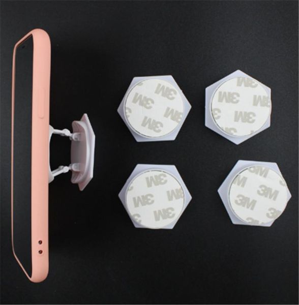 cell phone mounts & holders 10-100pcs hexagon concave mobile holder folding stretch bracket diy finger ring with sticker
cell phone mounts & holders 10-100pcs hexagon concave mobile holder folding stretch bracket diy finger ring with sticker